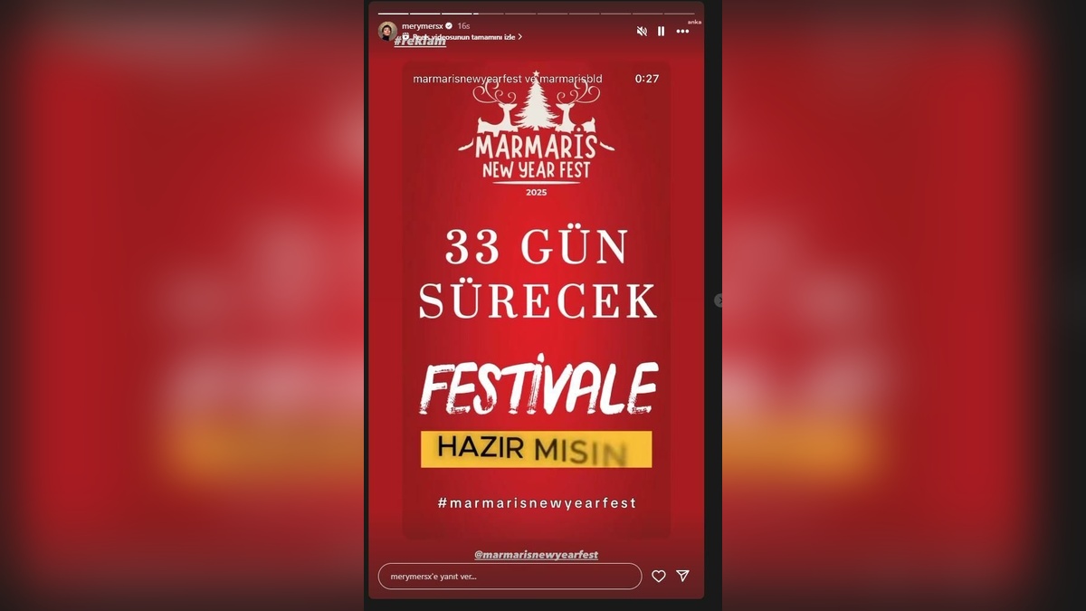 Marmaris Yeni Yıl Festivali: Sosyal medyada büyük yankı uyandırdı