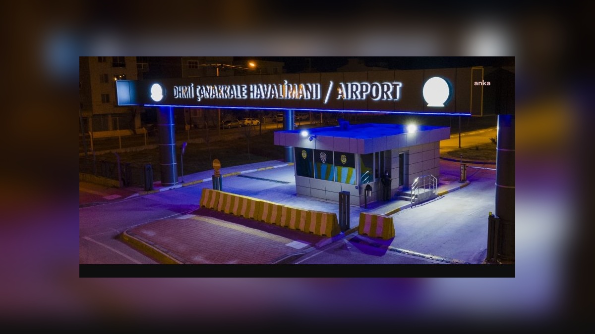 Çanakkale Havalimanı yangın nedeniyle uçuşlara kapatıldı