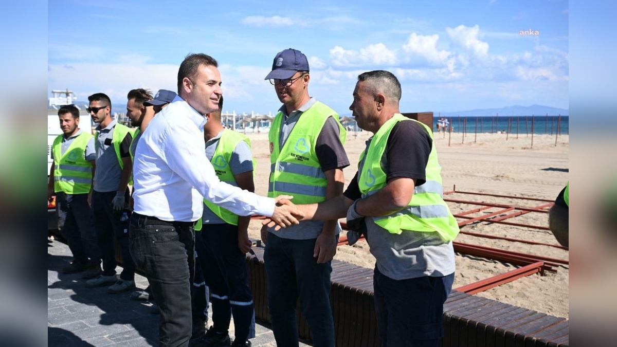 Balıkesir plajlarında denetimler sürüyor: Tel çitler kaldırılıyor
