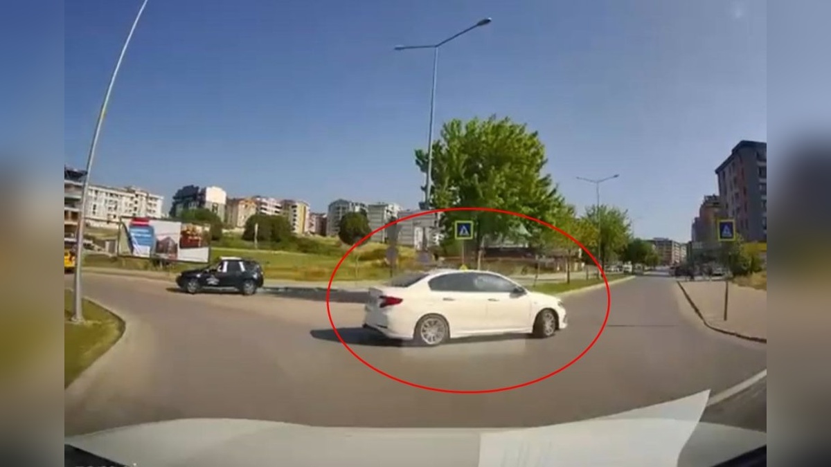 Bursa'da drift atarak yola girdi