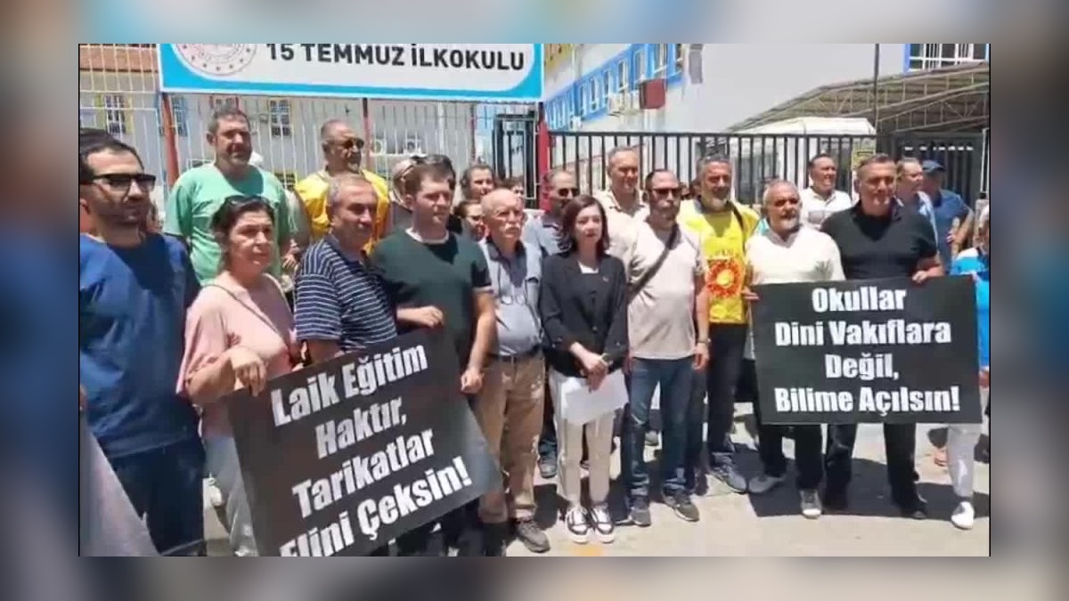 Nazilli'de CHP'den Hayrat Vakfı yaz okuluna protesto