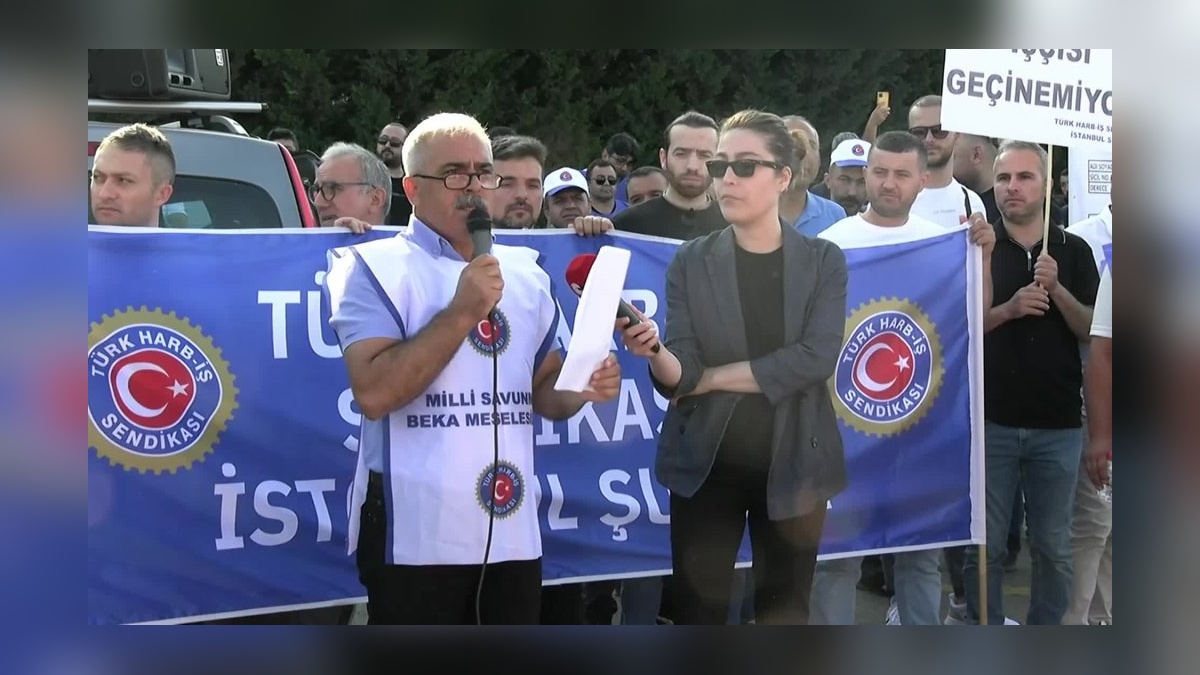 İstanbul'da savunma sanayi işçileri eylemde: Yüzde 16'lık zam teklifini reddetti