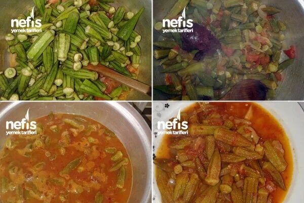 Taze Bamya Yemegi Fotografi 2