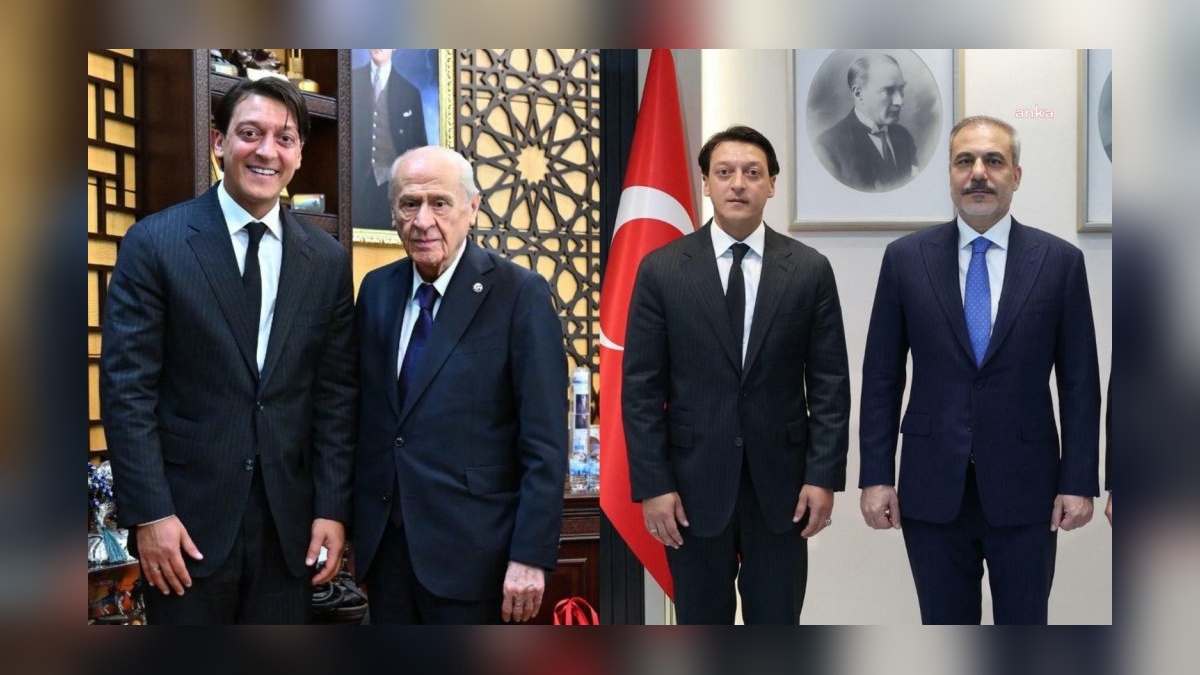Özil, Bahçeli ve Fidan'ı ziyaret etti