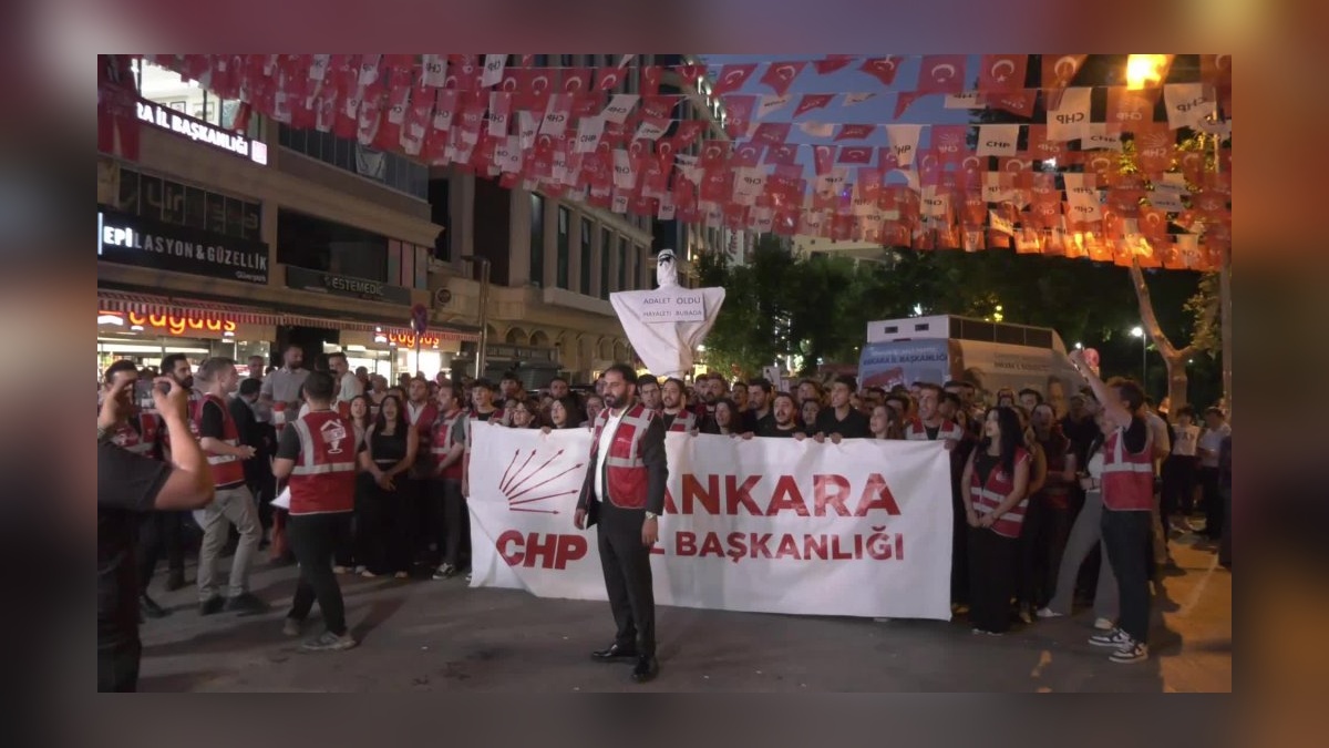 CHP Ankara İl Başkanı Erkol: Adalet Bakanlığı önünde yürüyüş