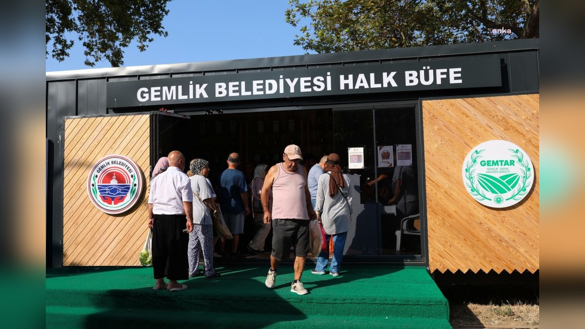 Gemlik'te yeni halk büfe hizmete açıldı