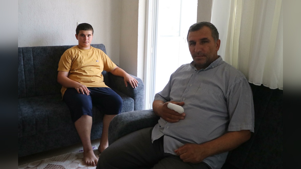 Denizli'de sokaktan atılan torpil baba-oğulu yaraladı