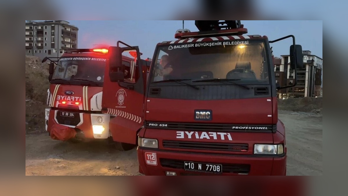 Edremit'te zeytinlik yangını