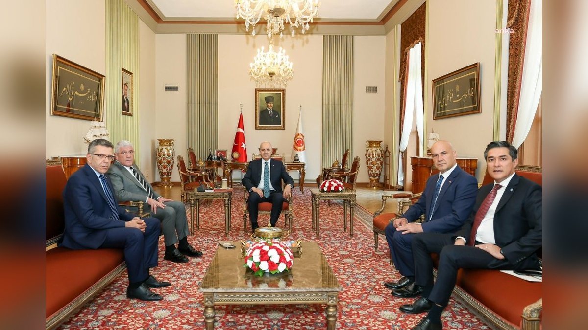 Dervişoğlu'ndan Kurtulmuş'a ziyaret: Soykırım iddialarının tutanaklardan çıkarılması istendi