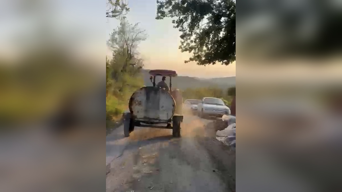 Bartın'da orman yangını: Patlak lastikli traktörle söndürme çalışmalarına destek