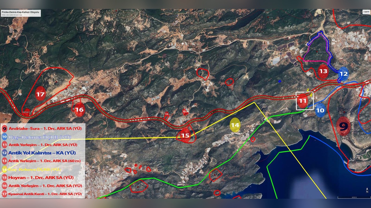 Antalya'da 74 kilometrelik yol projesi iptal davaları: Bilirkişi heyeti keşif tamamladı