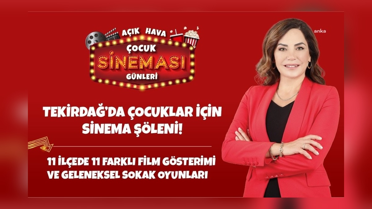 Tekirdağ'da açık hava çocuk sineması