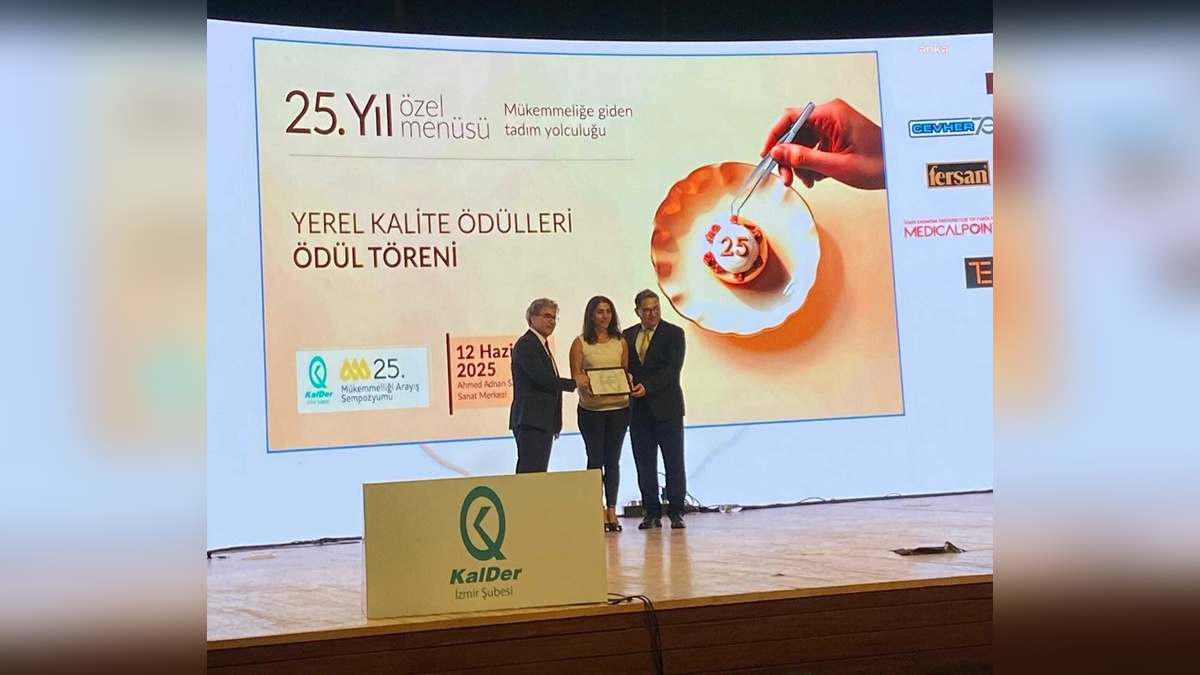 İzmir Büyükşehir Belediyesi, KalDer'den 'Kar Amacı Gütmeyen Projeler Ödülü' aldı