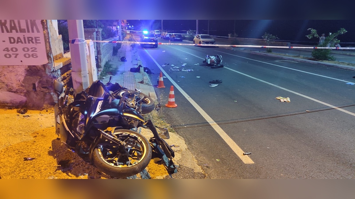 Bodrum'da motosiklet kazası: 2 ölü