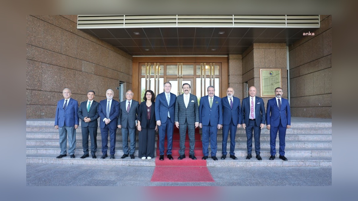 Dem Parti heyeti, TOBB Başkanı Hisarcıklıoğlu ile görüştü