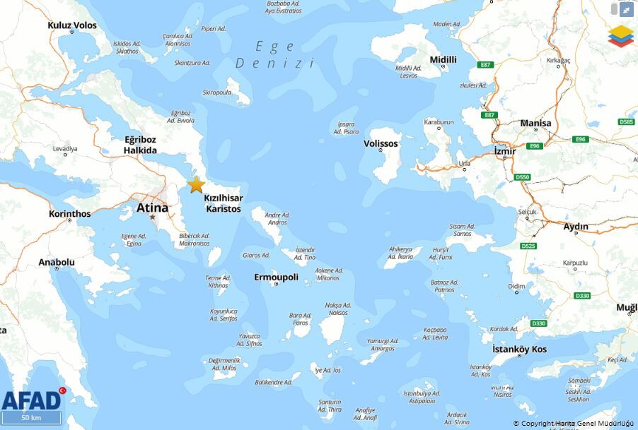 Ege Denizi5,1Deprem