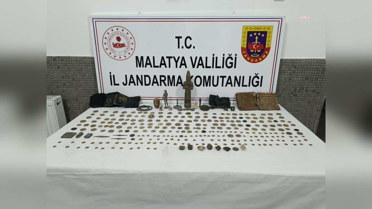 Darende'de tarihi eser operasyonu: 2 gözaltı