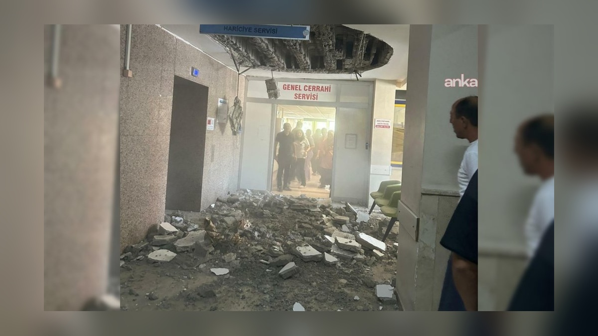 Denizli Devlet Hastanesi'nde tavan çökmesi: 'Büyük bir ihmal'