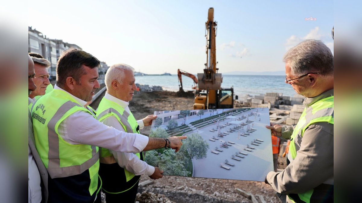 Bursa Mudanya'da sahil düzenlemesi: %65'i tamamlandı