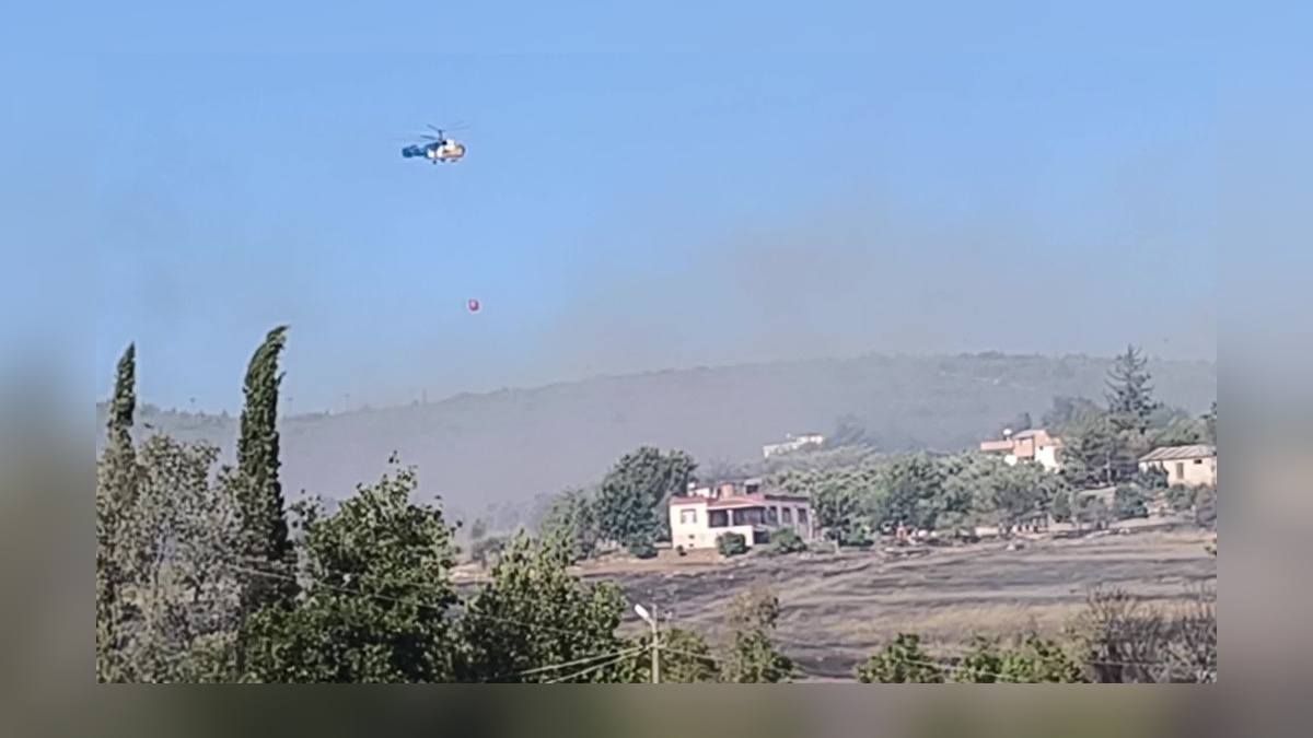 Osmaniye'de orman yangını: Evciler Mahallesi tehlike altında