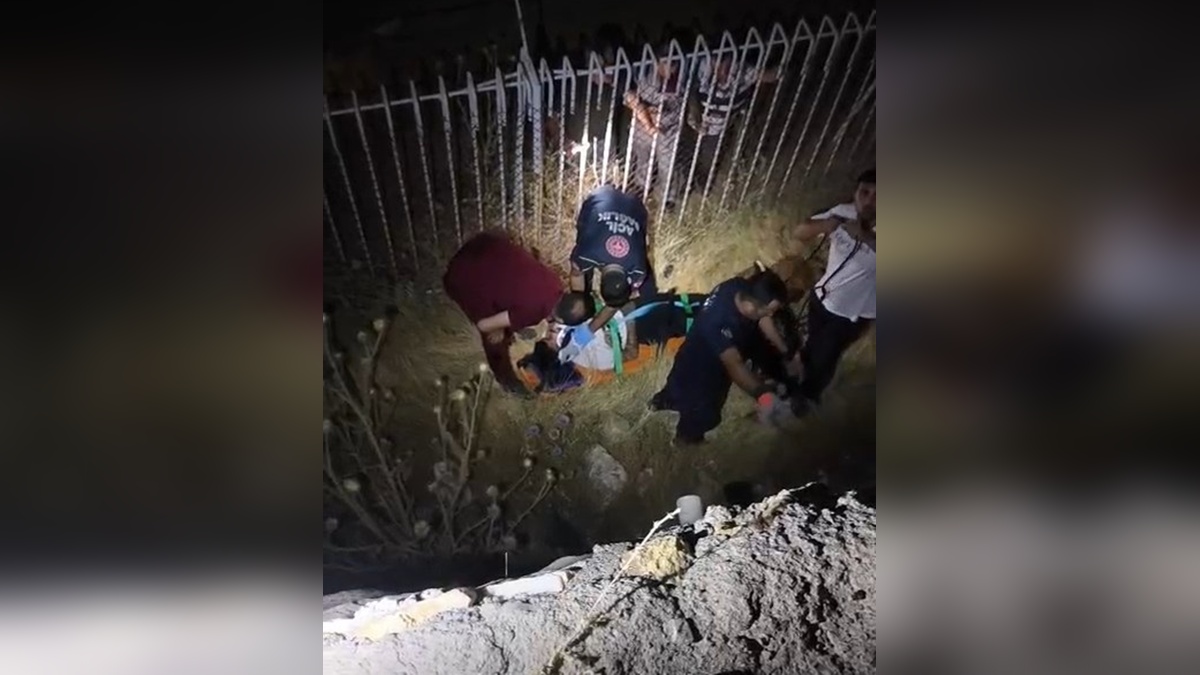 Elazığ'da istinat duvarından düşme: Ağır yaralanma